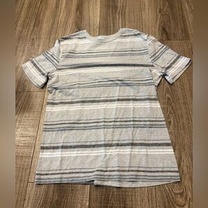 Sonoma Boys Gray Striped Short Sleeve Tee